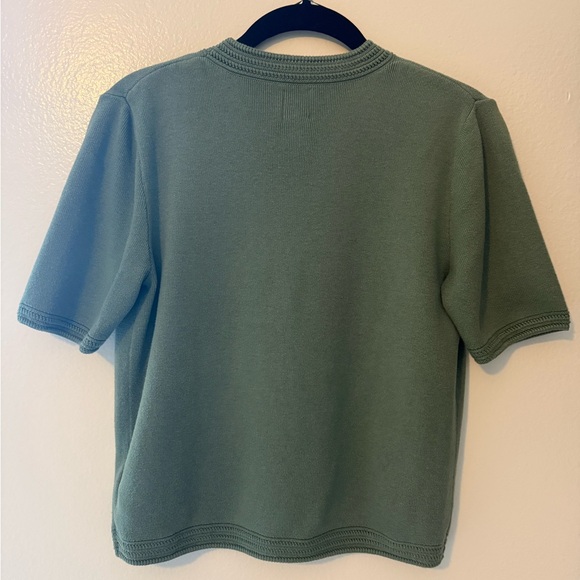 Joie Green Short Sleeve Knit Cardigan - Picture 5 of 5